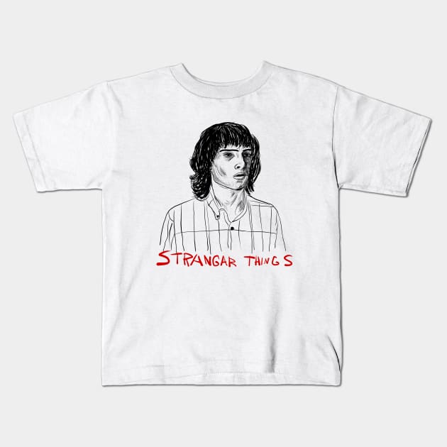 stranger things Kids T-Shirt by Antho